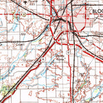 United States Geological Survey Peoria, IL (1958, 250000-Scale) digital map