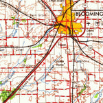 United States Geological Survey Peoria, IL (1963, 250000-Scale) digital map