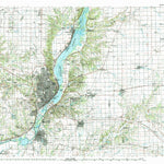United States Geological Survey Peoria, IL (1989, 100000-Scale) digital map