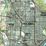 United States Geological Survey Peoria, IL (1989, 100000-Scale) digital map