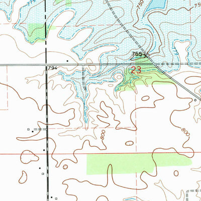 United States Geological Survey Peoria, IN (1969, 24000-Scale) digital map