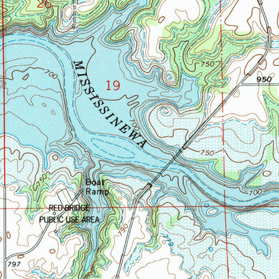 United States Geological Survey Peoria, IN (1969, 24000-Scale) digital map