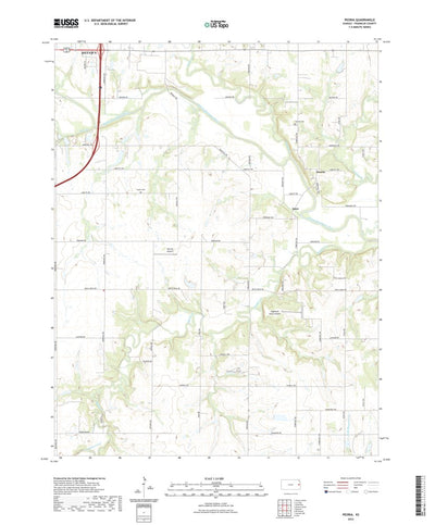 United States Geological Survey Peoria, KS (2022, 24000-Scale) digital map