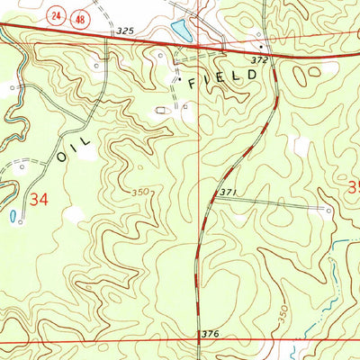 United States Geological Survey Peoria, MS (1972, 24000-Scale) digital map