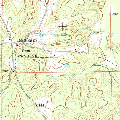 United States Geological Survey Peoria, MS (1972, 24000-Scale) digital map