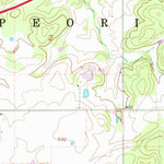 United States Geological Survey Peoria, OK-KS (1960, 24000-Scale) digital map