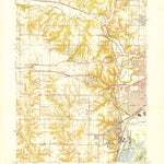 United States Geological Survey Peoria West, IL (1950, 24000-Scale) digital map