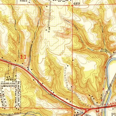 United States Geological Survey Peoria West, IL (1950, 24000-Scale) digital map