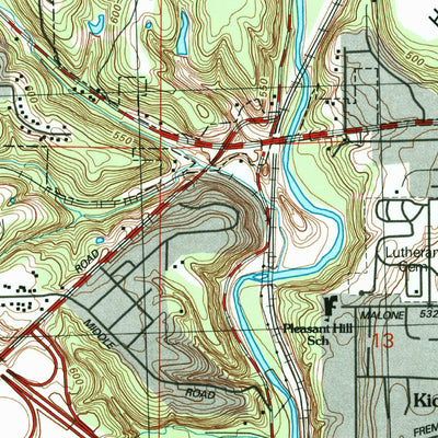 United States Geological Survey Peoria West, IL (1996, 24000-Scale) digital map