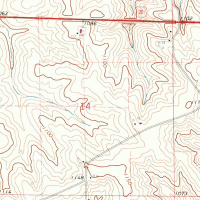 United States Geological Survey Peosta, IA (1966, 24000-Scale) digital map