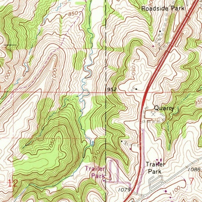 United States Geological Survey Peosta, IA (1966, 24000-Scale) digital map