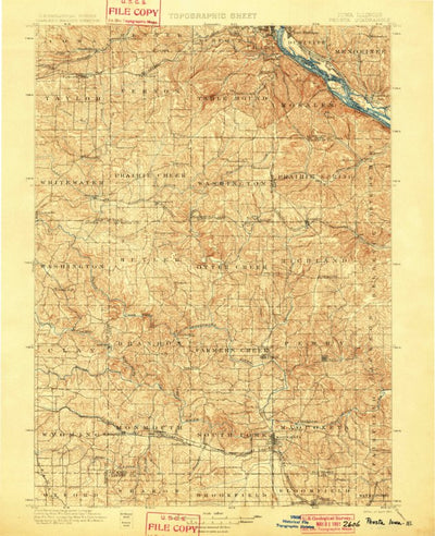United States Geological Survey Peosta, IA-IL (1901, 125000-Scale) digital map
