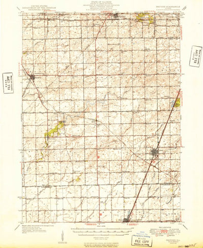 United States Geological Survey Peotone, IL (1949, 62500-Scale) digital map