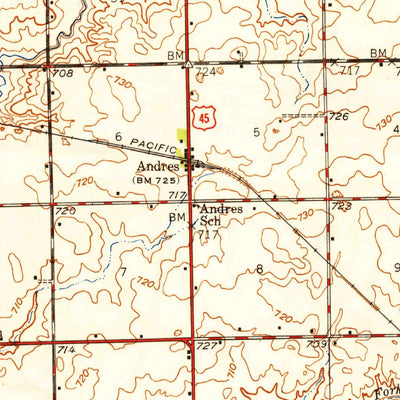 United States Geological Survey Peotone, IL (1949, 62500-Scale) digital map