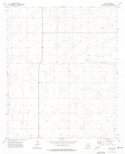 United States Geological Survey Pep, NM (1972, 24000-Scale) digital map