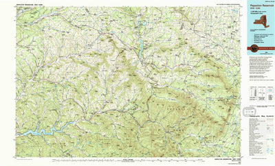 United States Geological Survey Pepacton Reservoir, NY (1986, 100000-Scale) digital map