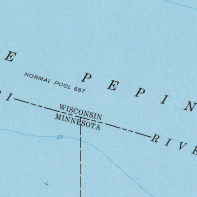 United States Geological Survey Pepin, WI-MN (1974, 24000-Scale) digital map