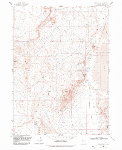 United States Geological Survey Peplin Flats, UT (1991, 24000-Scale) digital map