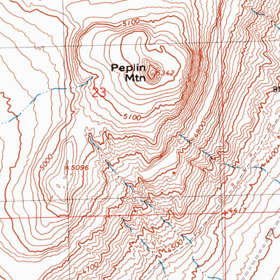 United States Geological Survey Peplin Flats, UT (1991, 24000-Scale) digital map