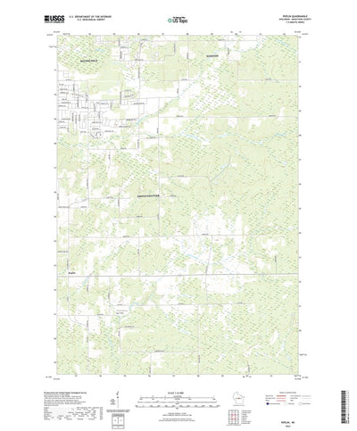 United States Geological Survey Peplin, WI (2022, 24000-Scale) digital map