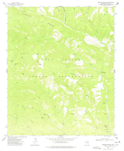 United States Geological Survey Pepper Canyon, AZ (1977, 24000-Scale) digital map