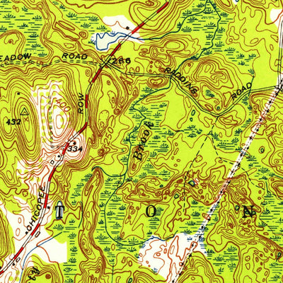 United States Geological Survey Pepperell, MA-NH (1950, 24000-Scale) digital map