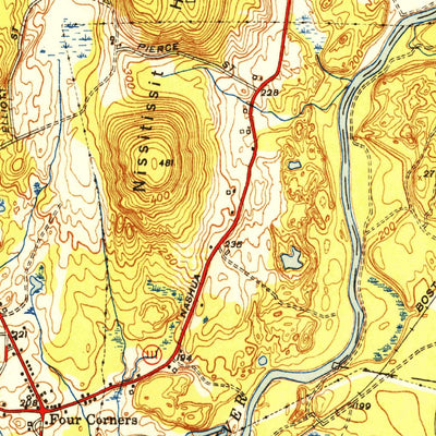 United States Geological Survey Pepperell, MA-NH (1950, 31680-Scale) digital map