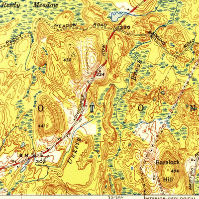 United States Geological Survey Pepperell, MA-NH (1950, 31680-Scale) digital map