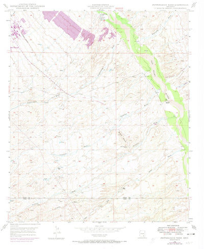 United States Geological Survey Peppersauce Wash, AZ (1948, 24000-Scale) digital map