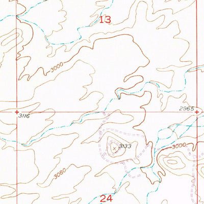 United States Geological Survey Peppersauce Wash, AZ (1948, 24000-Scale) digital map