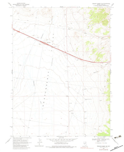 United States Geological Survey Pequop Summit SW, NV (1968, 24000-Scale) digital map