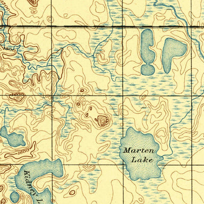 United States Geological Survey Perch Lake, MI (1895, 62500-Scale) digital map