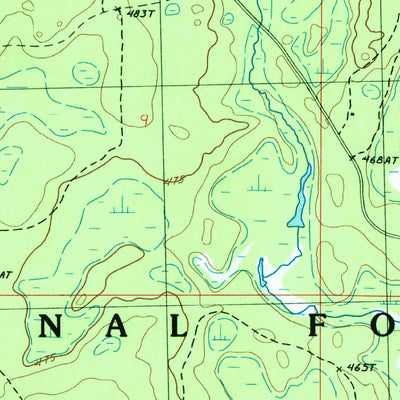 United States Geological Survey Perch Lake, MI (1985, 24000-Scale) digital map
