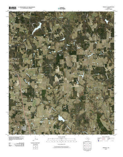 United States Geological Survey Percilla, TX (2010, 24000-Scale) digital map