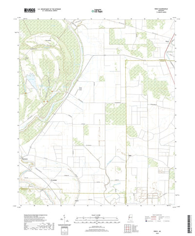 United States Geological Survey Percy, MS (2020, 24000-Scale) digital map