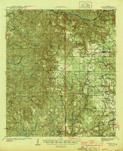 United States Geological Survey Perdido, AL (1944, 62500-Scale) digital map