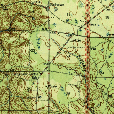 United States Geological Survey Perdido, AL (1944, 62500-Scale) digital map