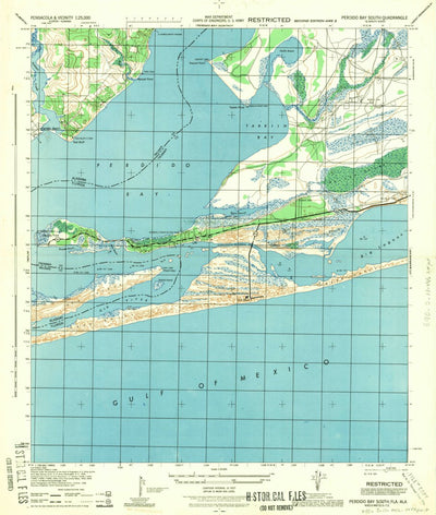 United States Geological Survey Perdido Bay, FL-AL (1944, 25000-Scale) digital map
