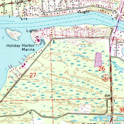 United States Geological Survey Perdido Bay, FL-AL (1970, 24000-Scale) digital map