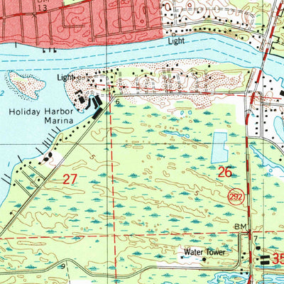 United States Geological Survey Perdido Bay, FL-AL (1994, 24000-Scale) digital map
