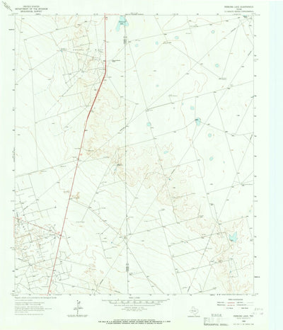 United States Geological Survey Perkins Lake, TX (1964, 24000-Scale) digital map