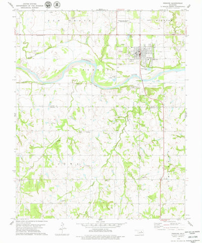 United States Geological Survey Perkins, OK (1978, 24000-Scale) digital map