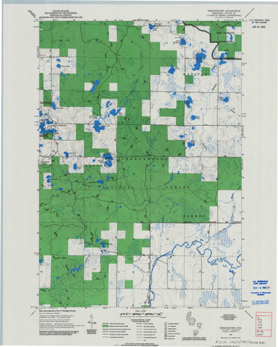 United States Geological Survey Perkinstown, WI (1969, 24000-Scale) digital map