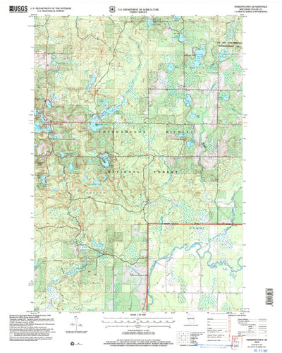 United States Geological Survey Perkinstown, WI (2005, 24000-Scale) digital map
