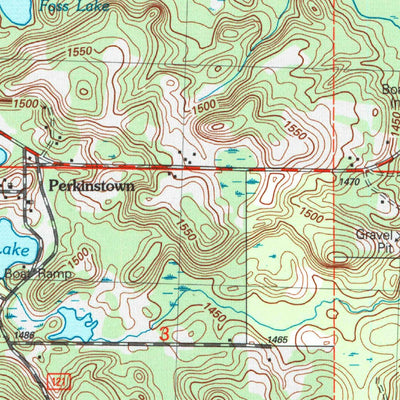 United States Geological Survey Perkinstown, WI (2005, 24000-Scale) digital map