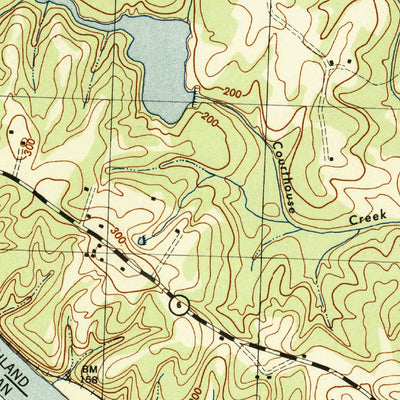 United States Geological Survey Perkinsville, VA (1943, 31680-Scale) digital map