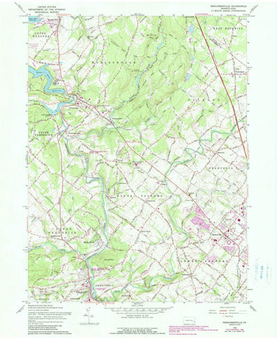 United States Geological Survey Perkiomenville, PA (1960, 24000-Scale) digital map