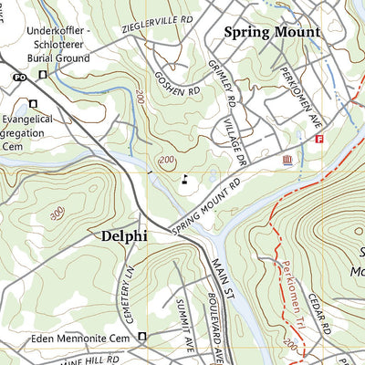 United States Geological Survey Perkiomenville, PA (2023, 24000-Scale) digital map