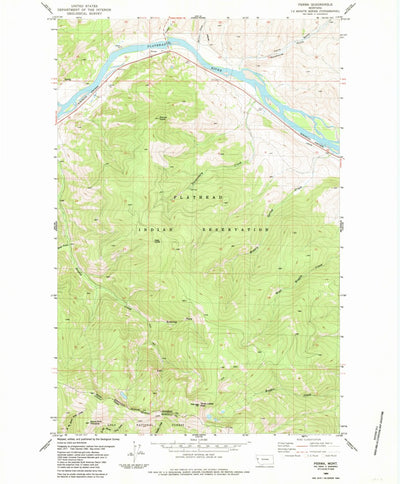 United States Geological Survey Perma, MT (1984, 24000-Scale) digital map