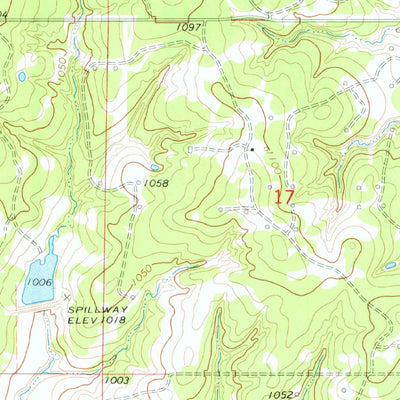 United States Geological Survey Pernell, OK (1974, 24000-Scale) digital map